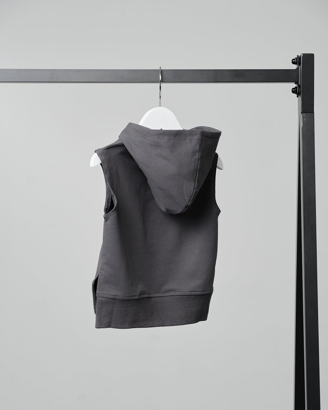 Sleeveless Hoodie - Iron - Little Bipsy