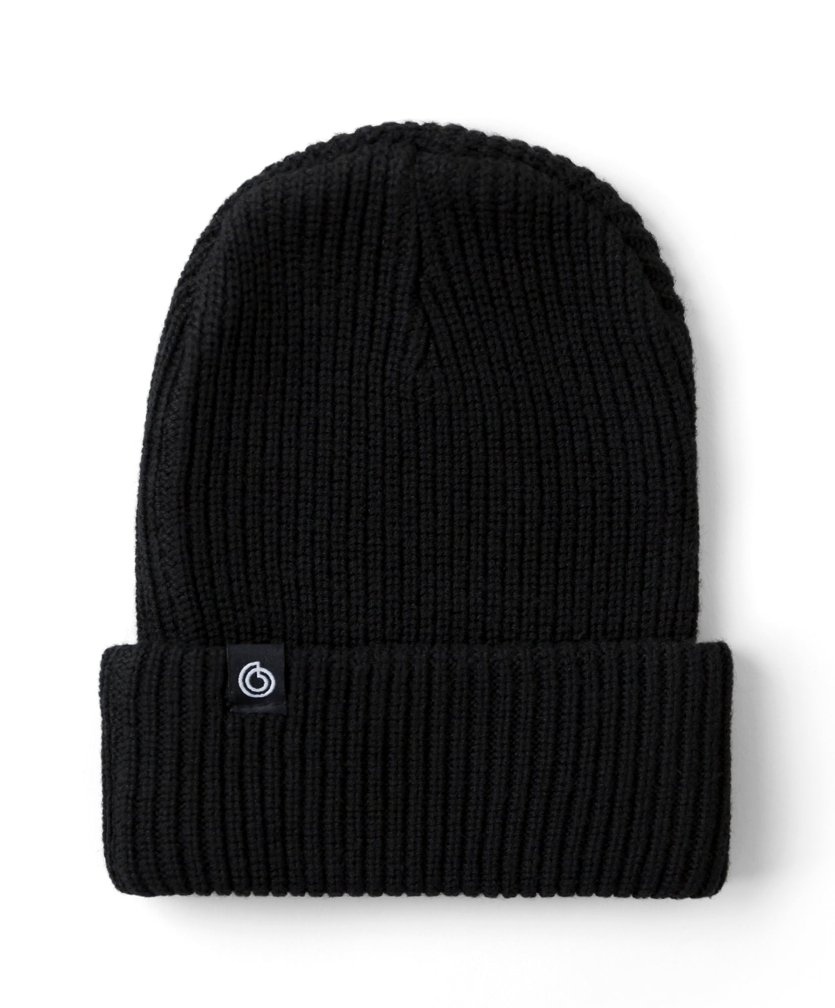 Black Bamboo Knit Beanie