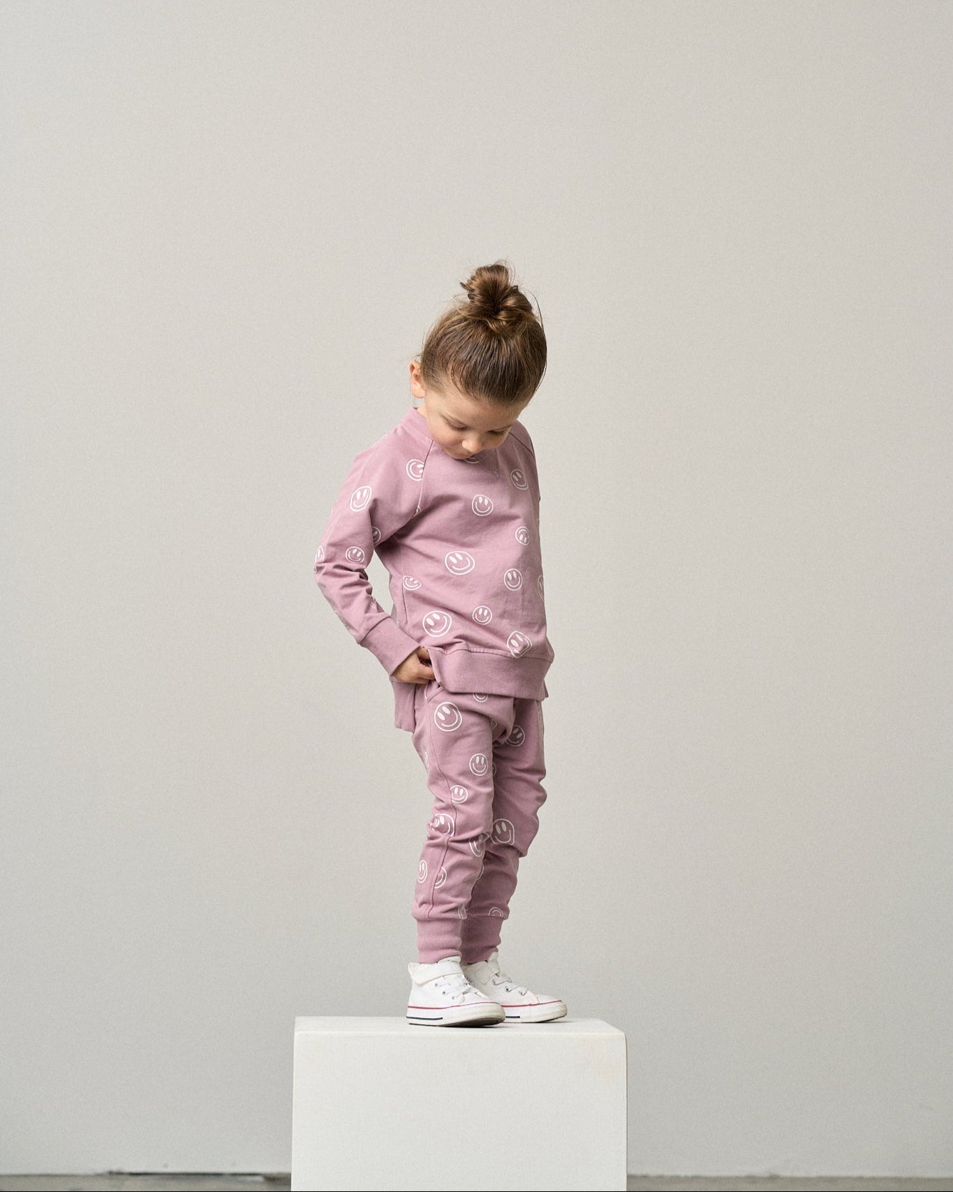 Smiley Jogger - Dusty Purple - Little Bipsy