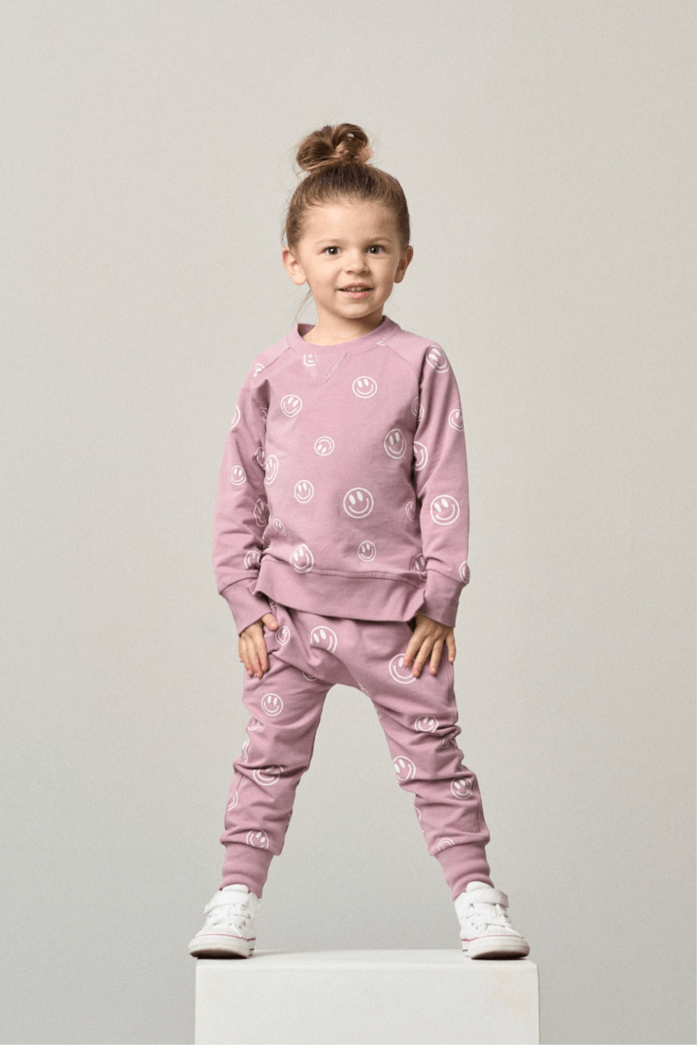 Smiley Jogger - Dusty Purple - Little Bipsy