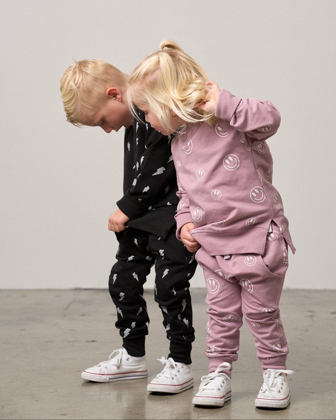 Smiley Jogger - Dusty Purple - Little Bipsy