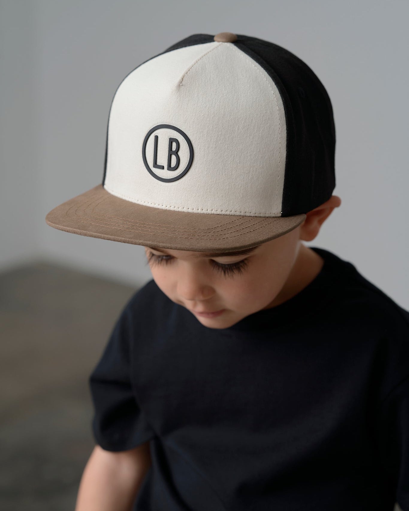 Snapback Hat - Iron/Driftwood - Little Bipsy