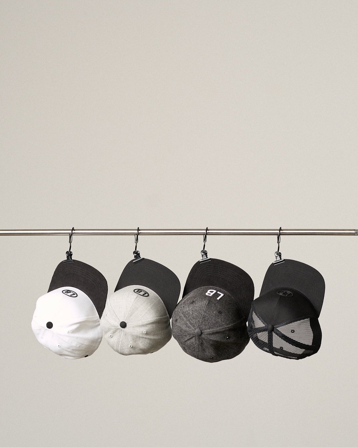 Snapback Hat - Light Grey - Little Bipsy