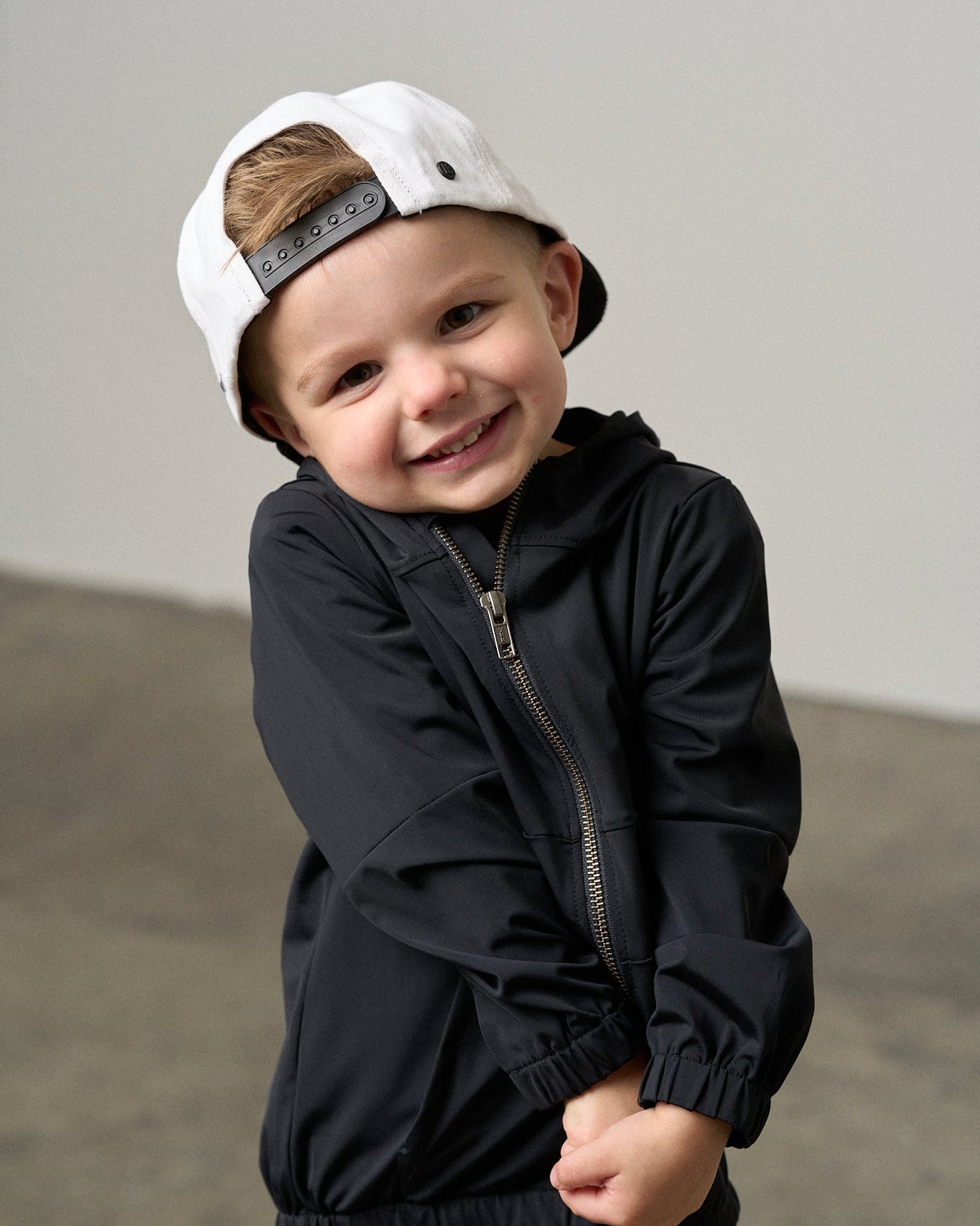 Snapback Hat - White - Little Bipsy