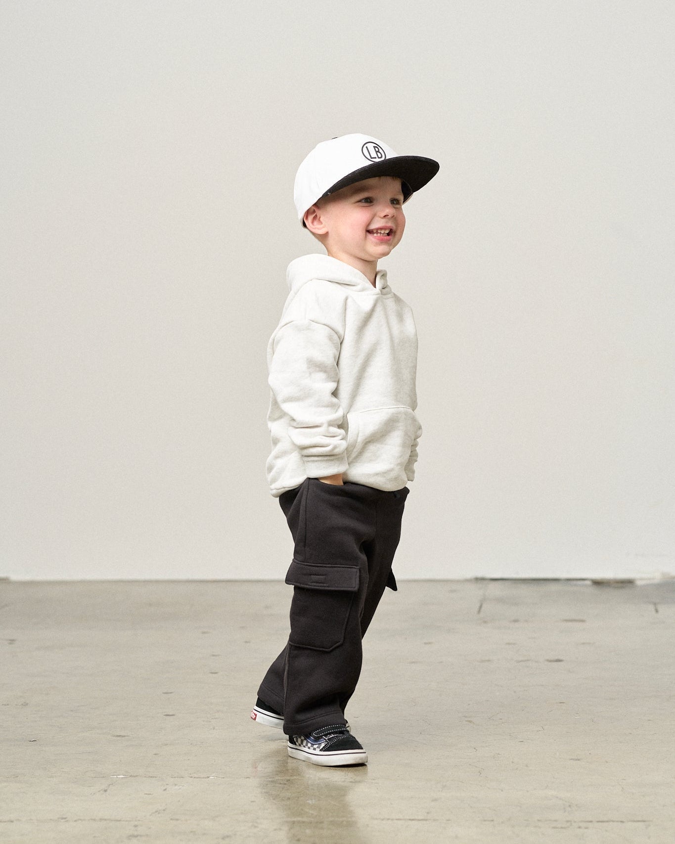 Snapback Hat - White - Little Bipsy