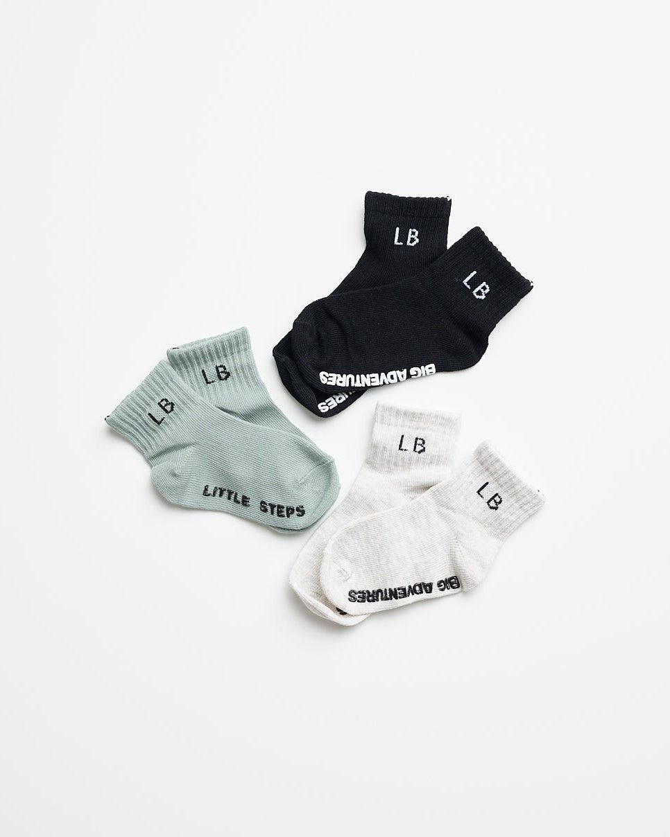 Sock 3 - Pack - Agave Mix - Little Bipsy