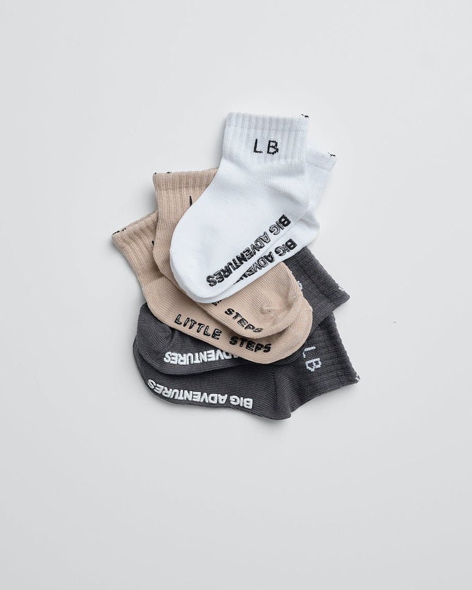 Sock 3 - Pack - Iron Mix - Little Bipsy