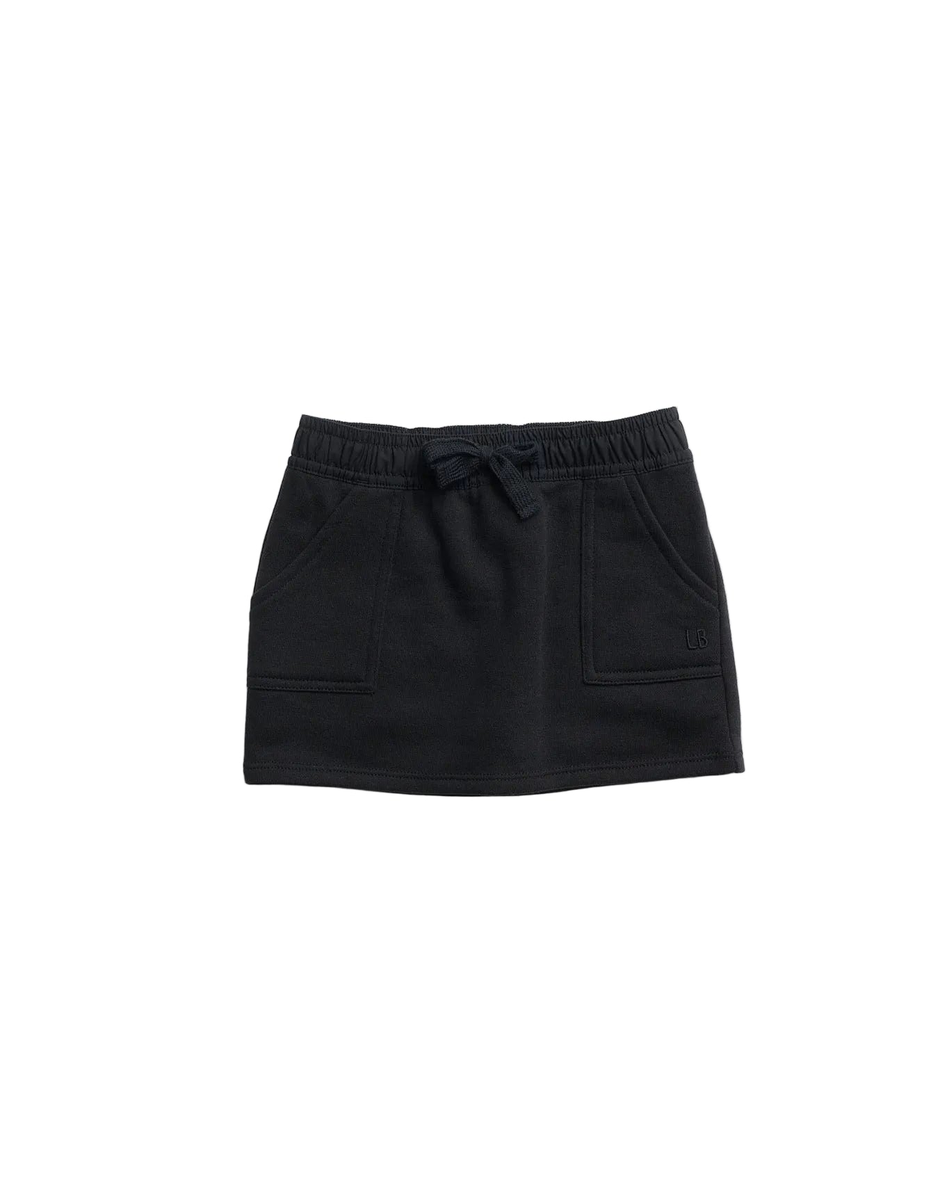 Stitch Pocket Skort - Black - Little Bipsy