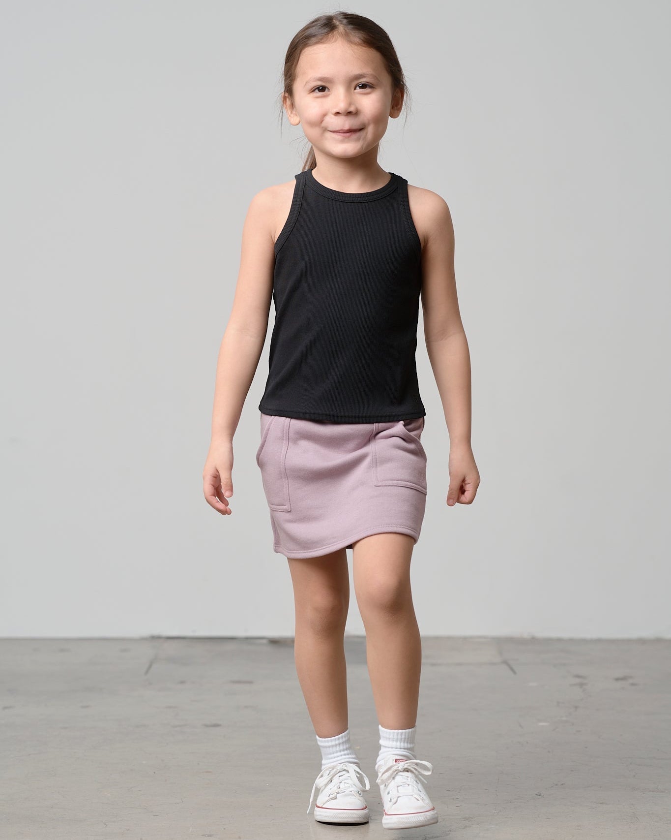 Stitch Pocket Skort - Dusty Purple - Little Bipsy
