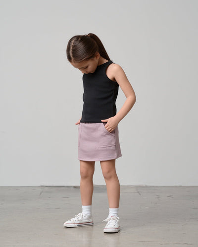 Stitch Pocket Skort - Dusty Purple - Little Bipsy