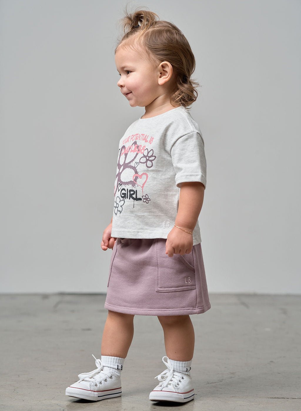 Stitch Pocket Skort - Dusty Purple - Little Bipsy