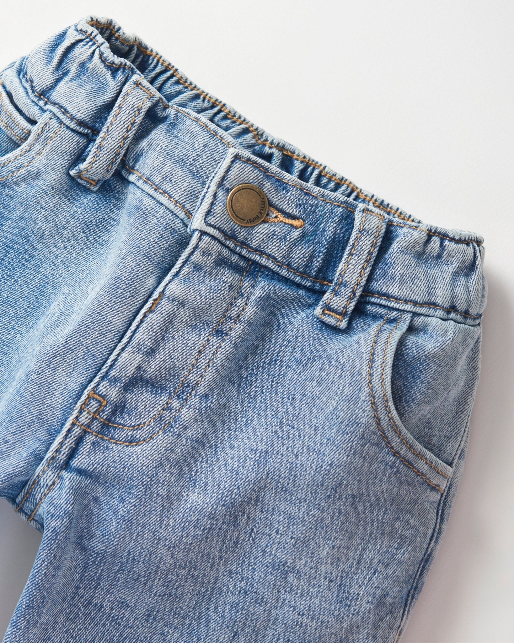 Straight Leg Denim - Little Bipsy