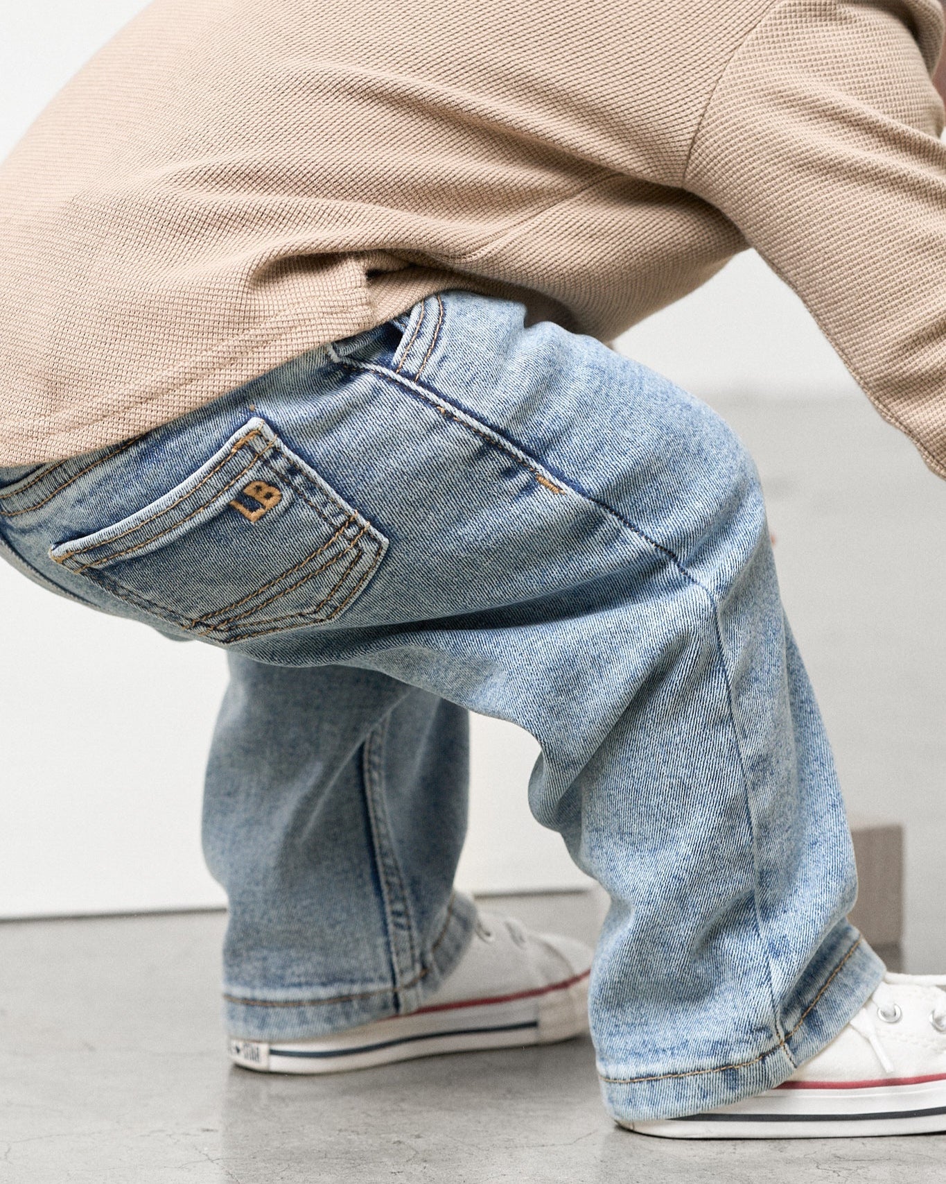 Straight Leg Denim - Little Bipsy