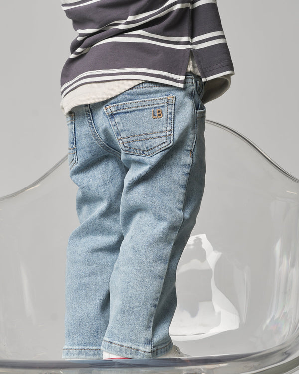 Straight Leg Denim - Little Bipsy