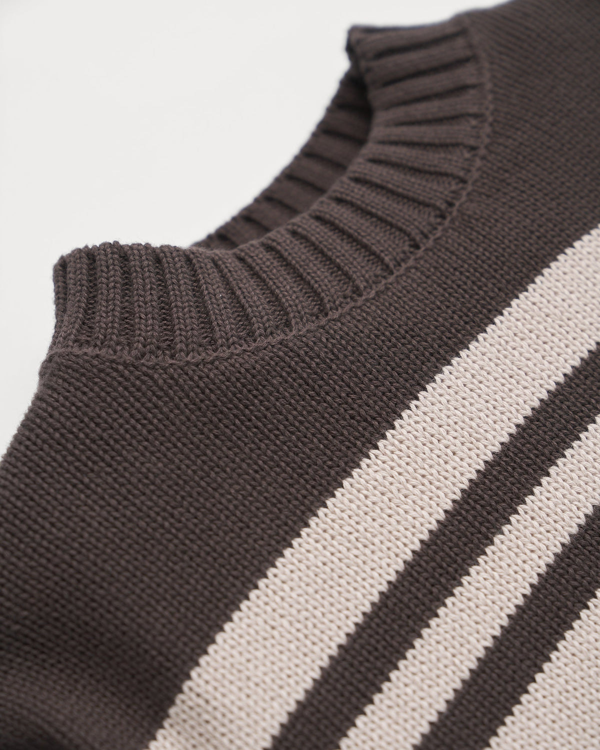 Striped Knit Sweater - Brown - Little Bipsy