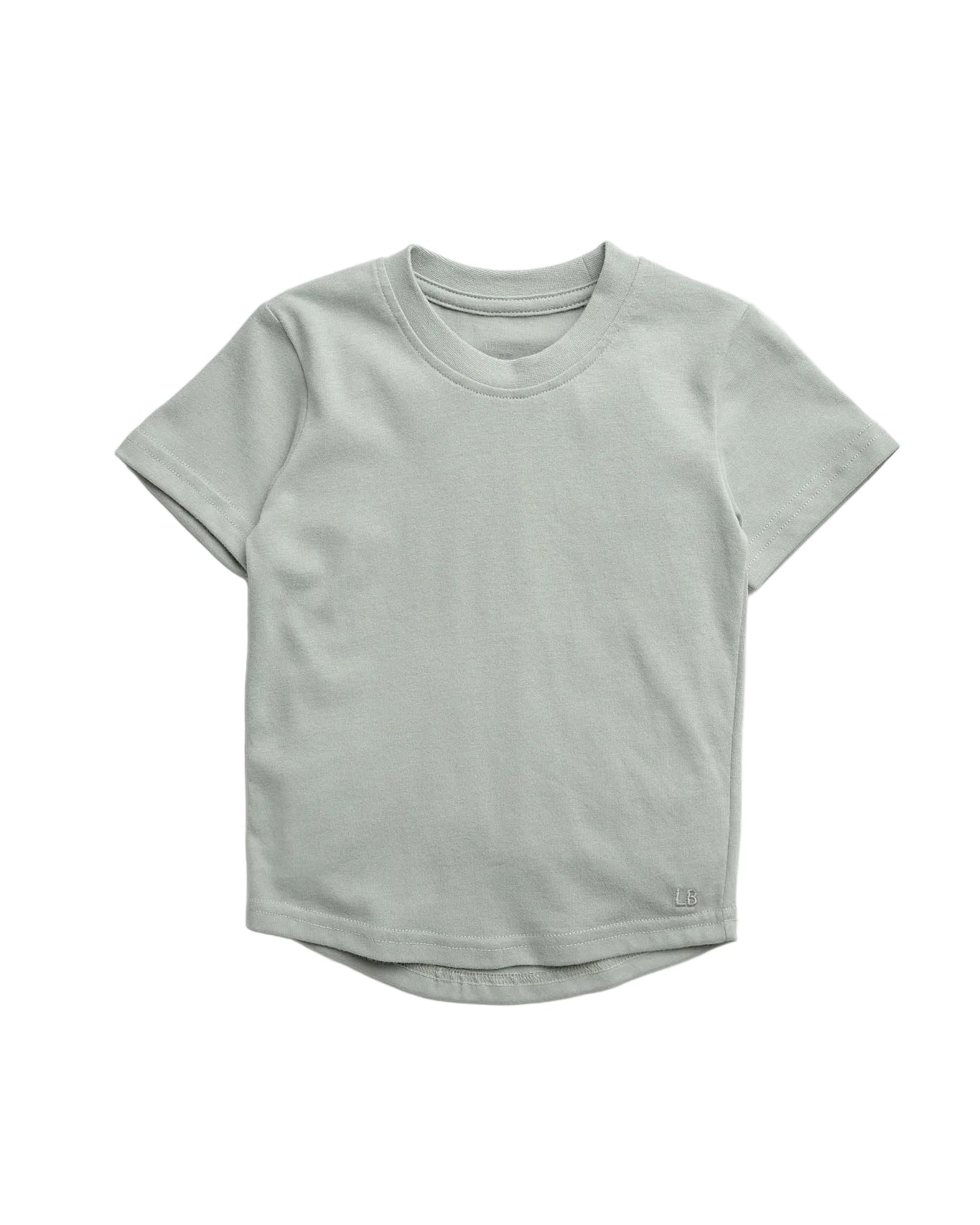 Swoop Elevated Tee - Agave - Little Bipsy