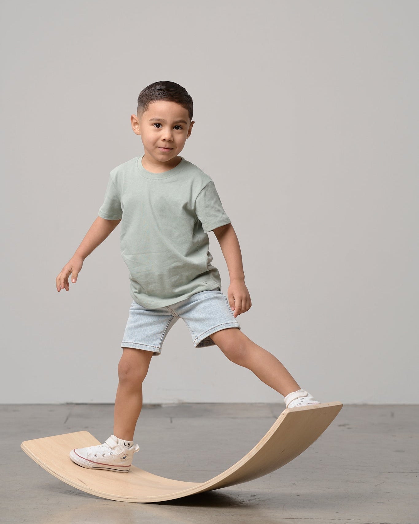 Swoop Elevated Tee - Agave - Little Bipsy