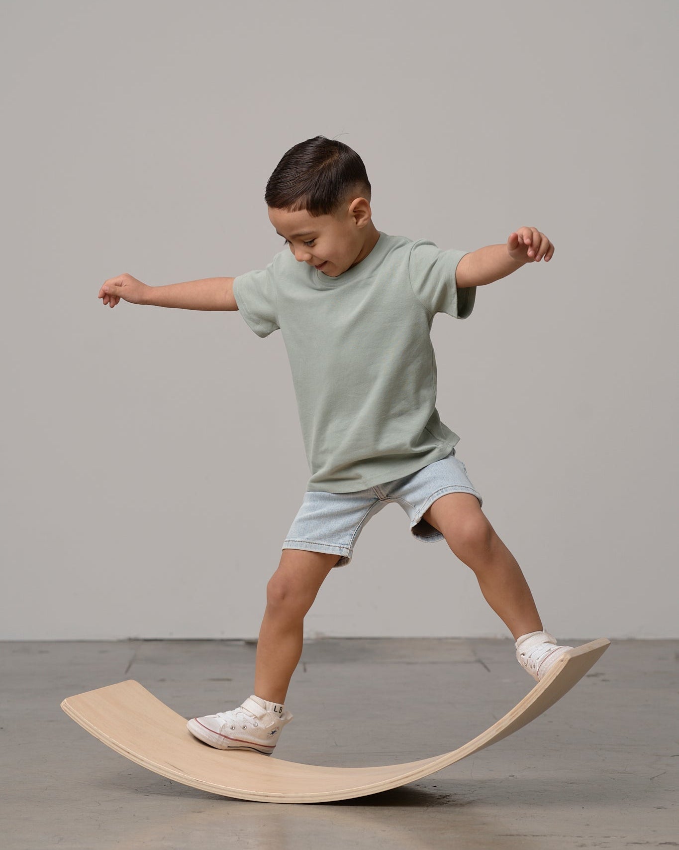 Swoop Elevated Tee - Agave - Little Bipsy