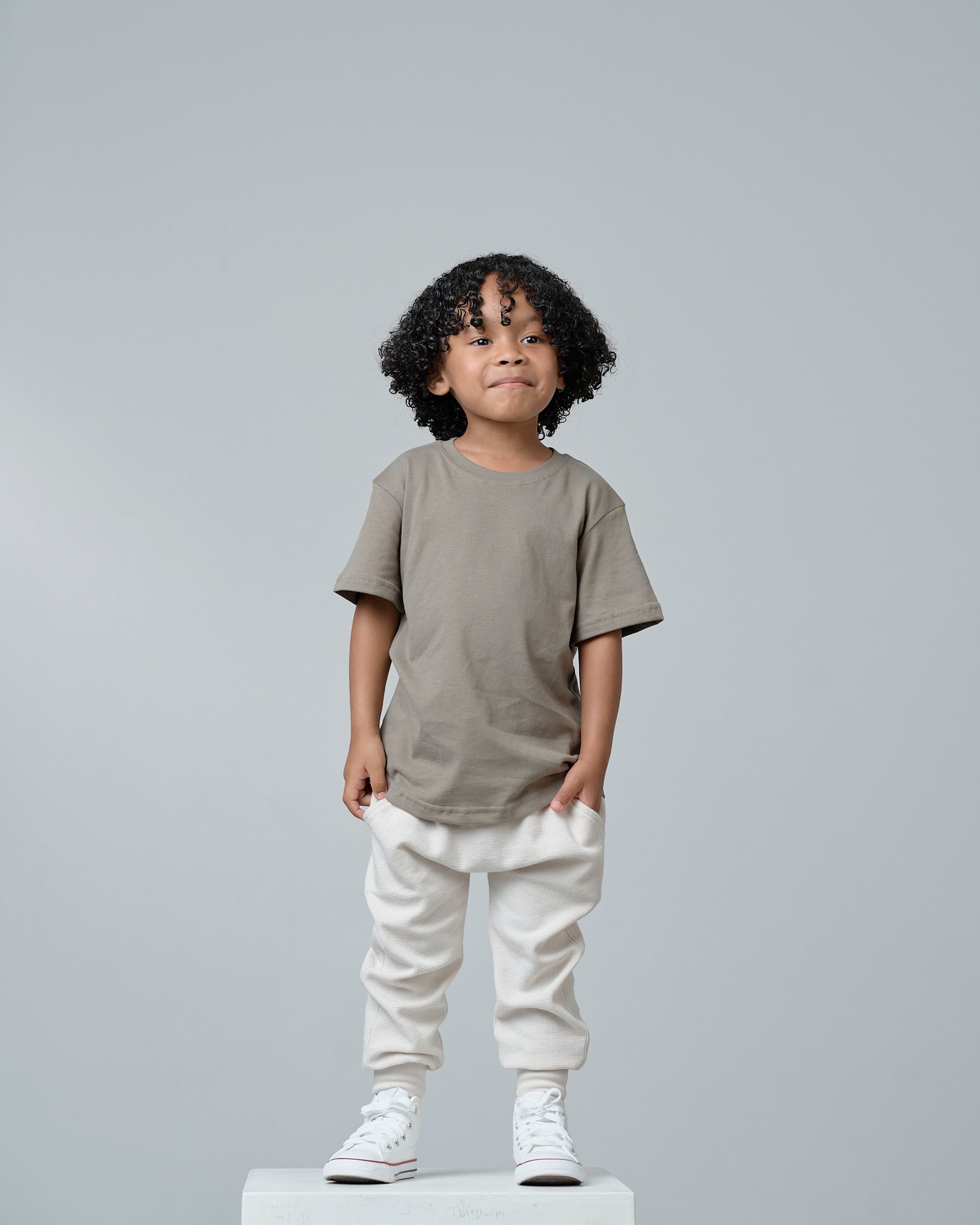 Swoop Elevated Tee - Green - Little Bipsy