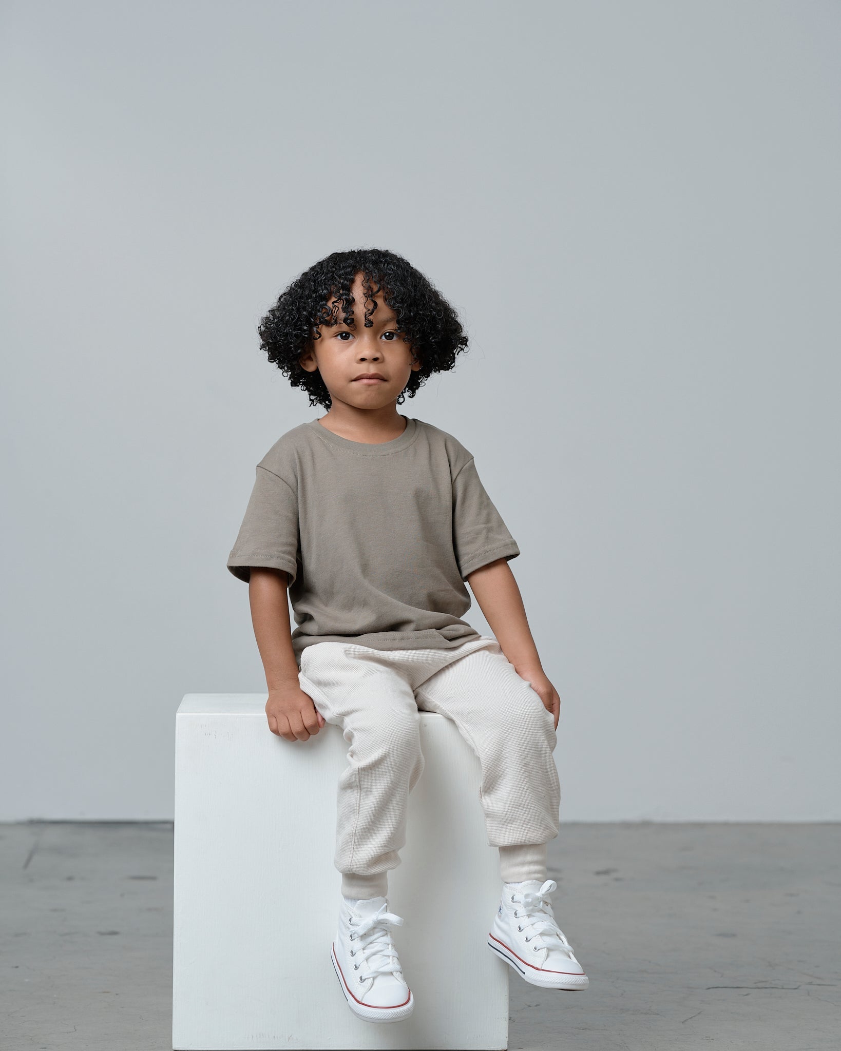 Swoop Elevated Tee - Green - Little Bipsy