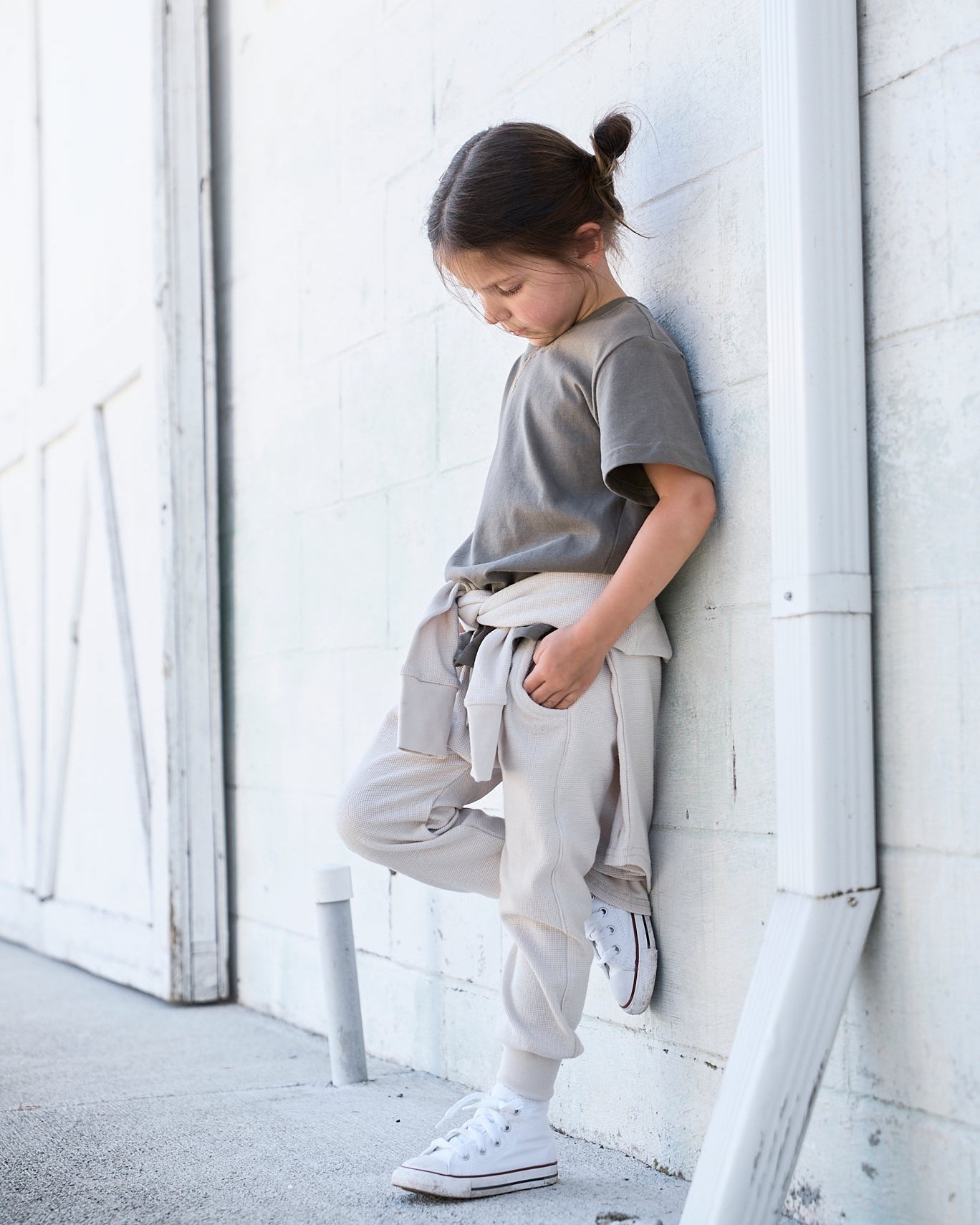 Swoop Elevated Tee - Green - Little Bipsy