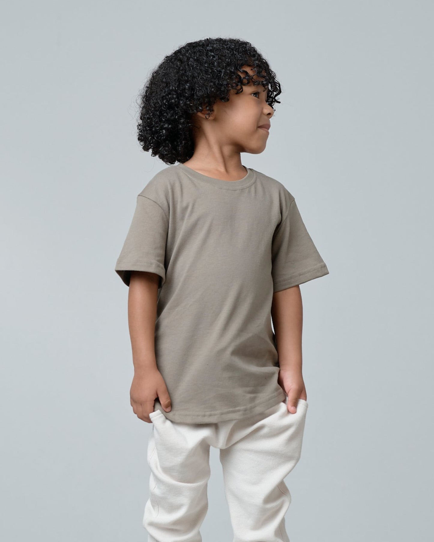 Swoop Elevated Tee - Green - Little Bipsy