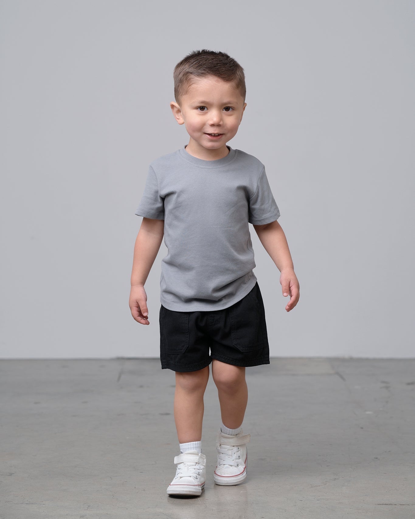 Swoop Elevated Tee - Stormshell - Little Bipsy