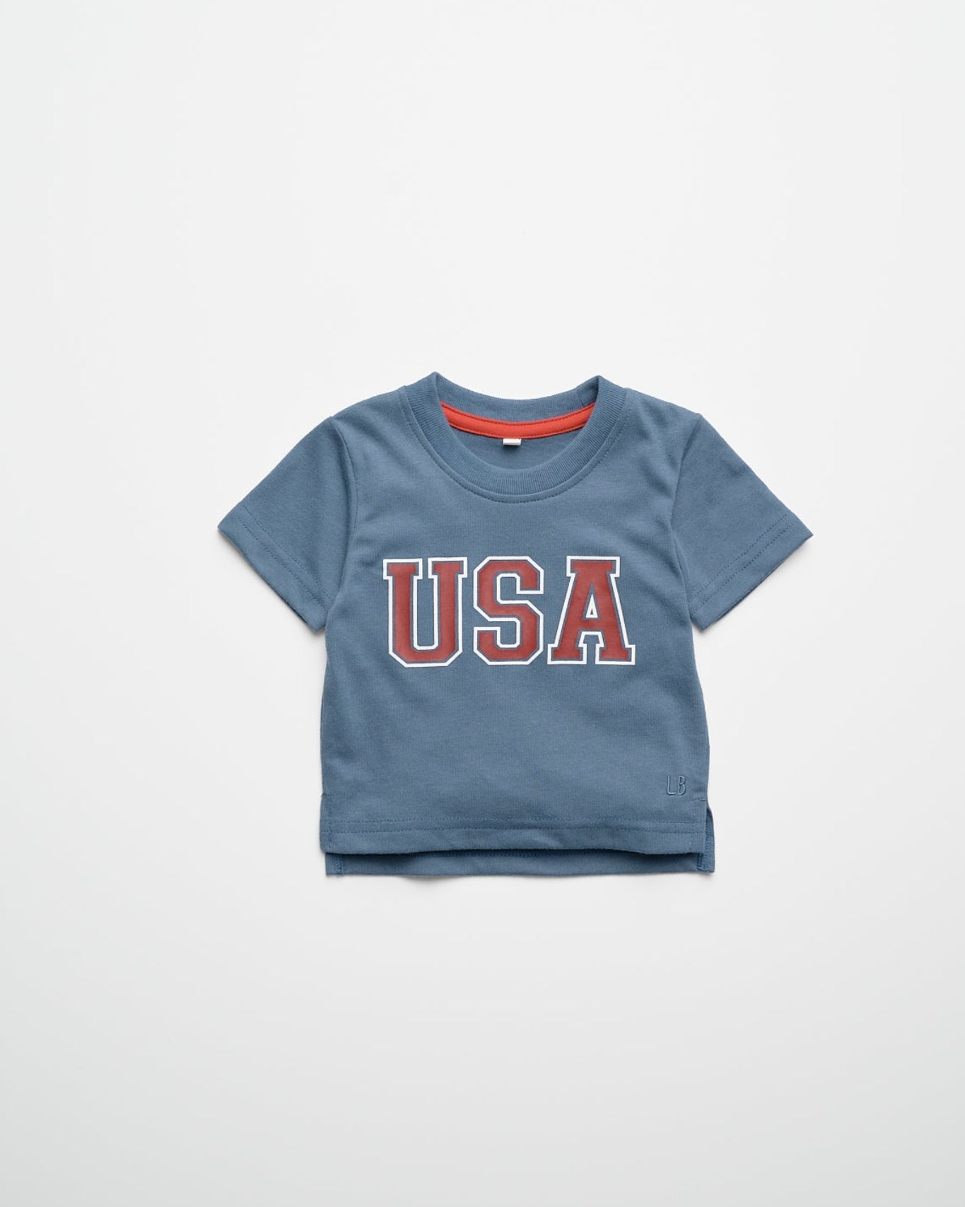 USA Elevated Tee - Worn Indigo - Little Bipsy