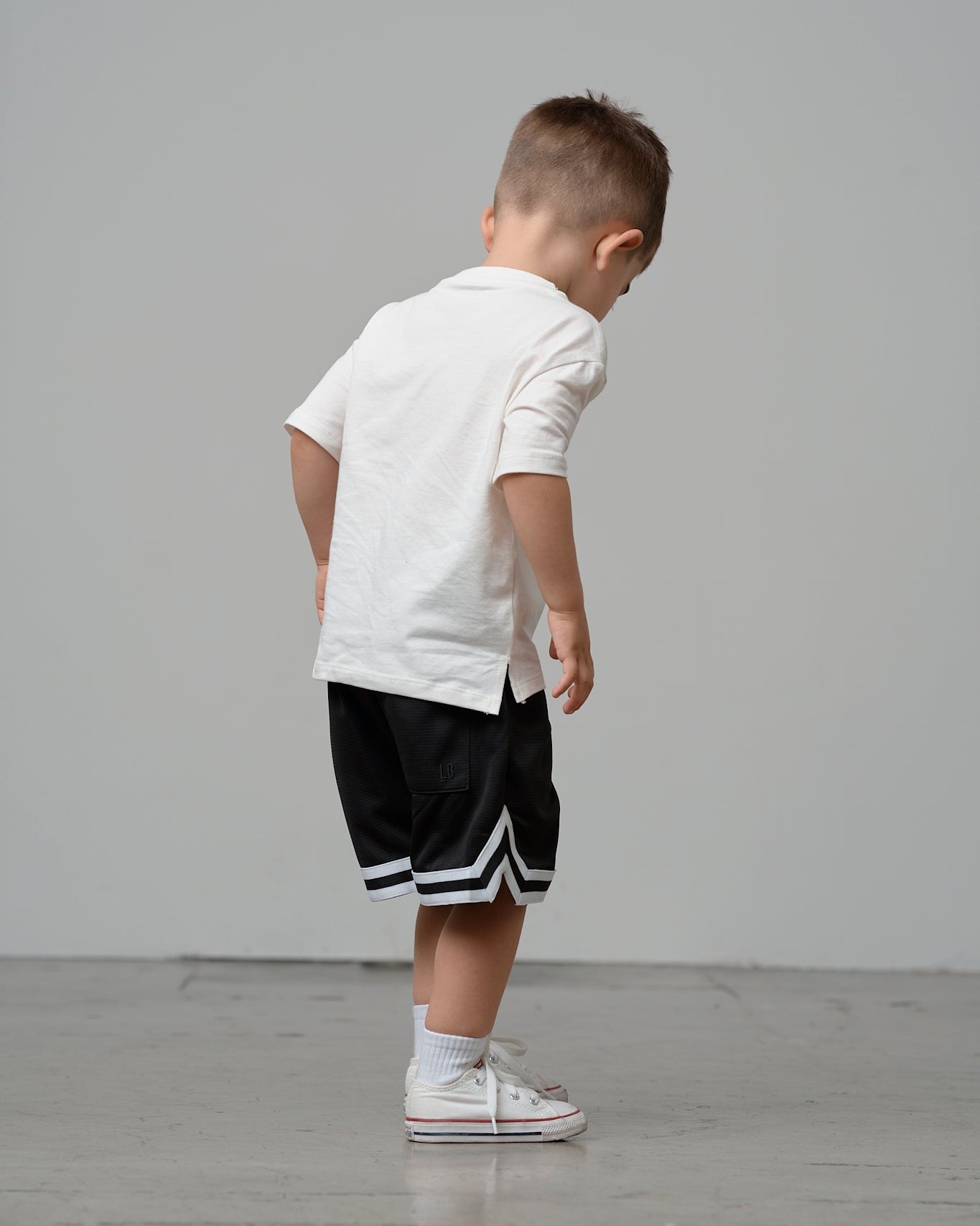 Varsity Mesh Short - Black - Little Bipsy