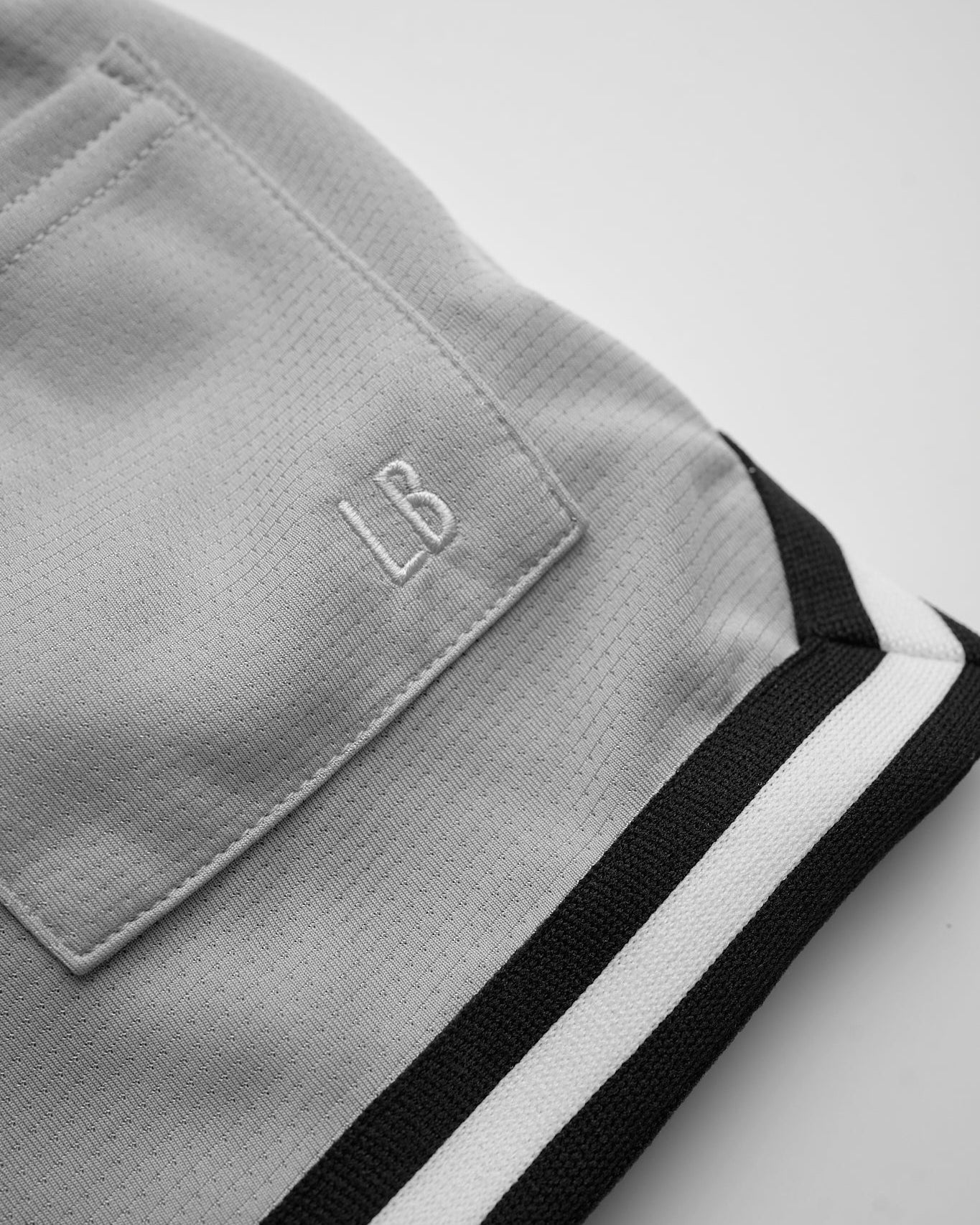 Varsity Mesh Short - Grey - Little Bipsy