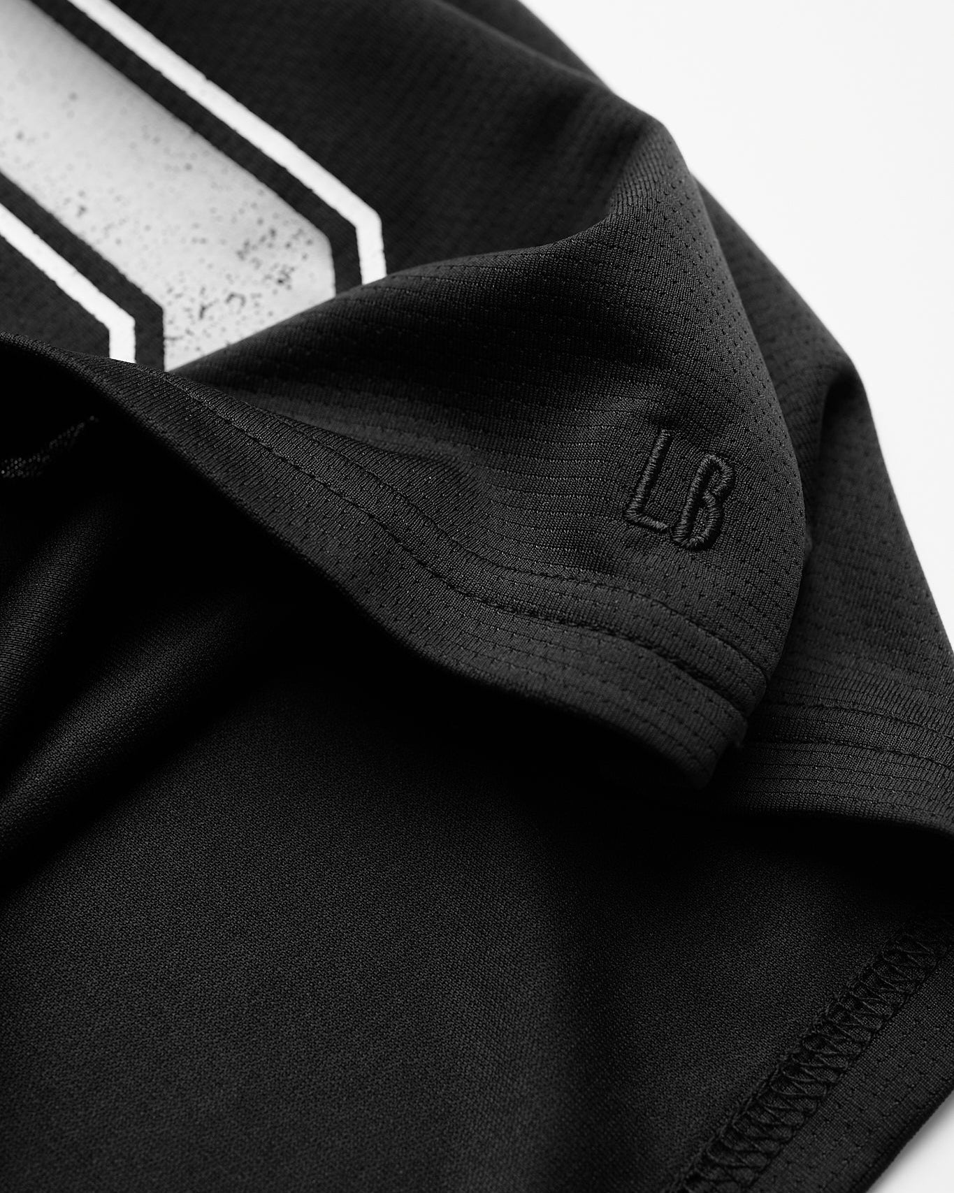 Varsity Mesh Tee - Black - Little Bipsy