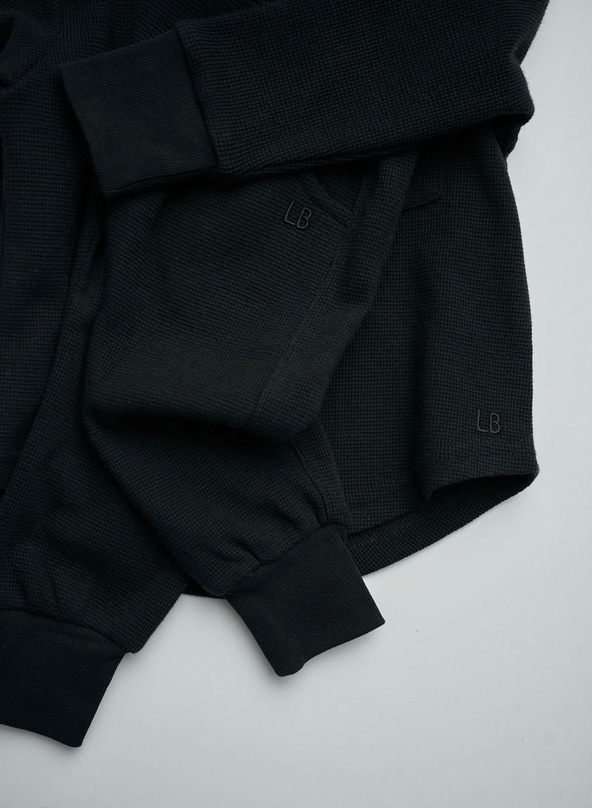 Waffle Jogger - Black - Little Bipsy