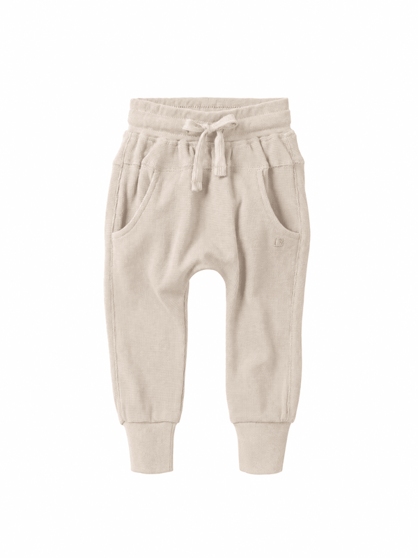 Waffle Jogger - Cream - Little Bipsy