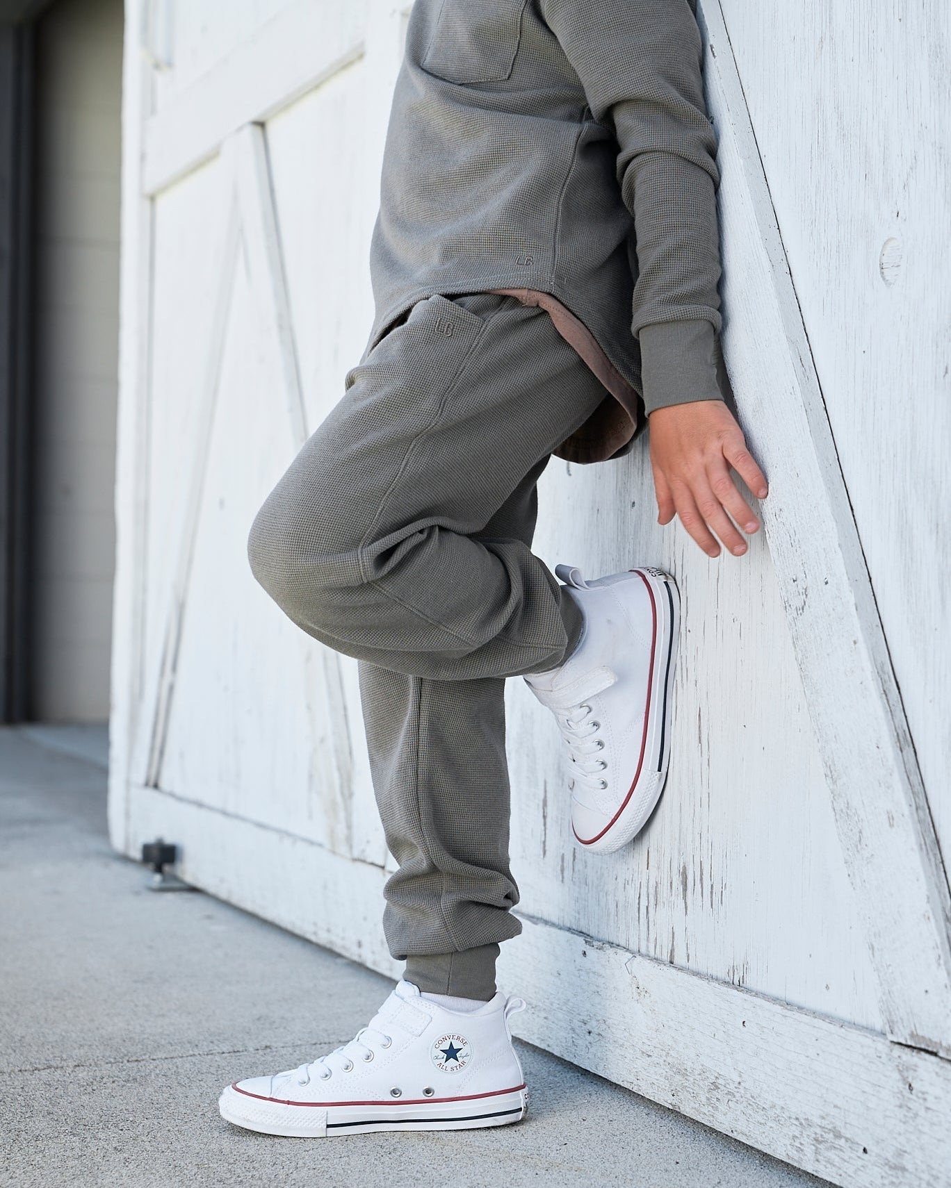 Waffle Jogger - Green - Little Bipsy