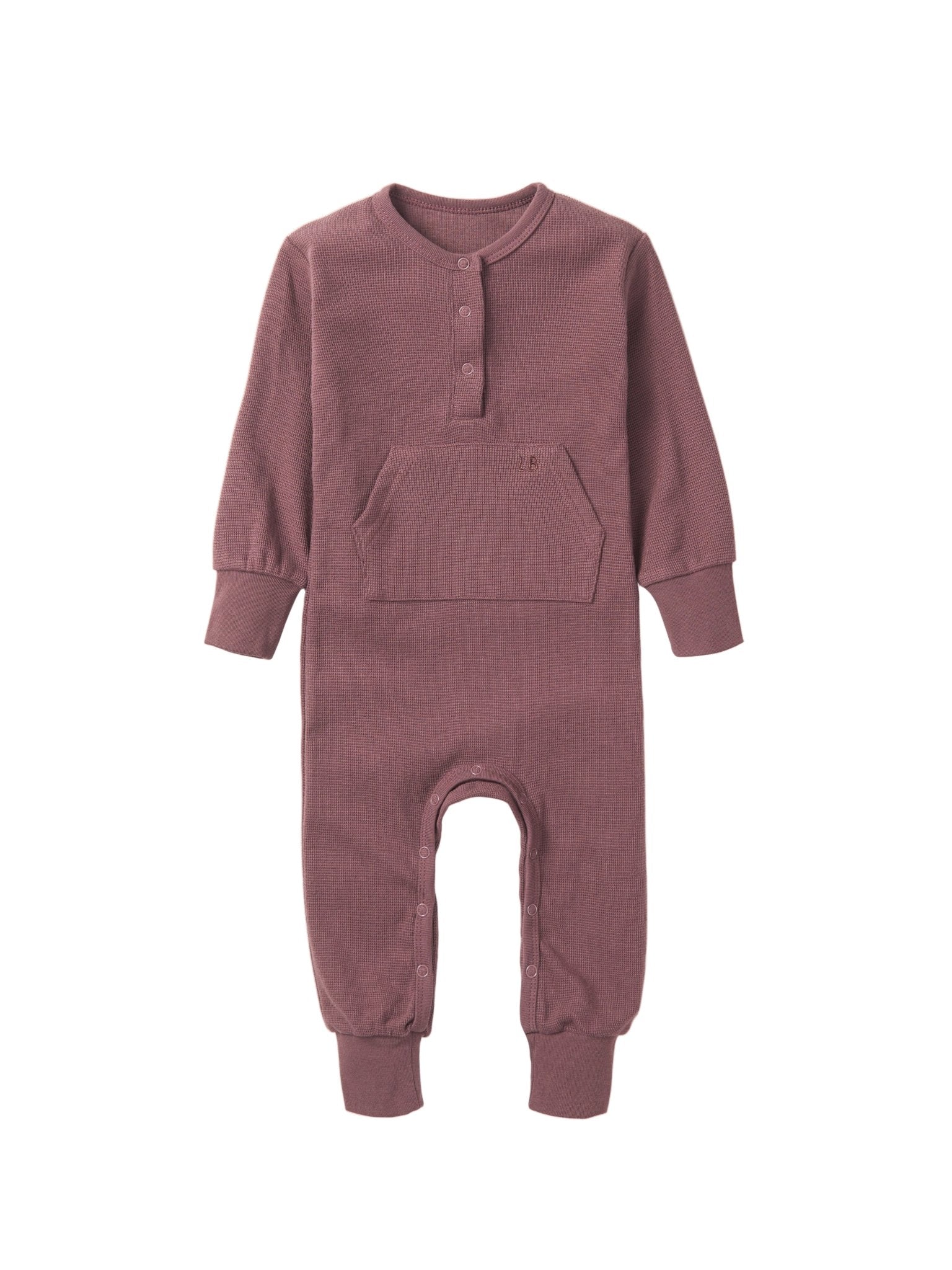 Waffle Romper - Huckleberry - Little Bipsy