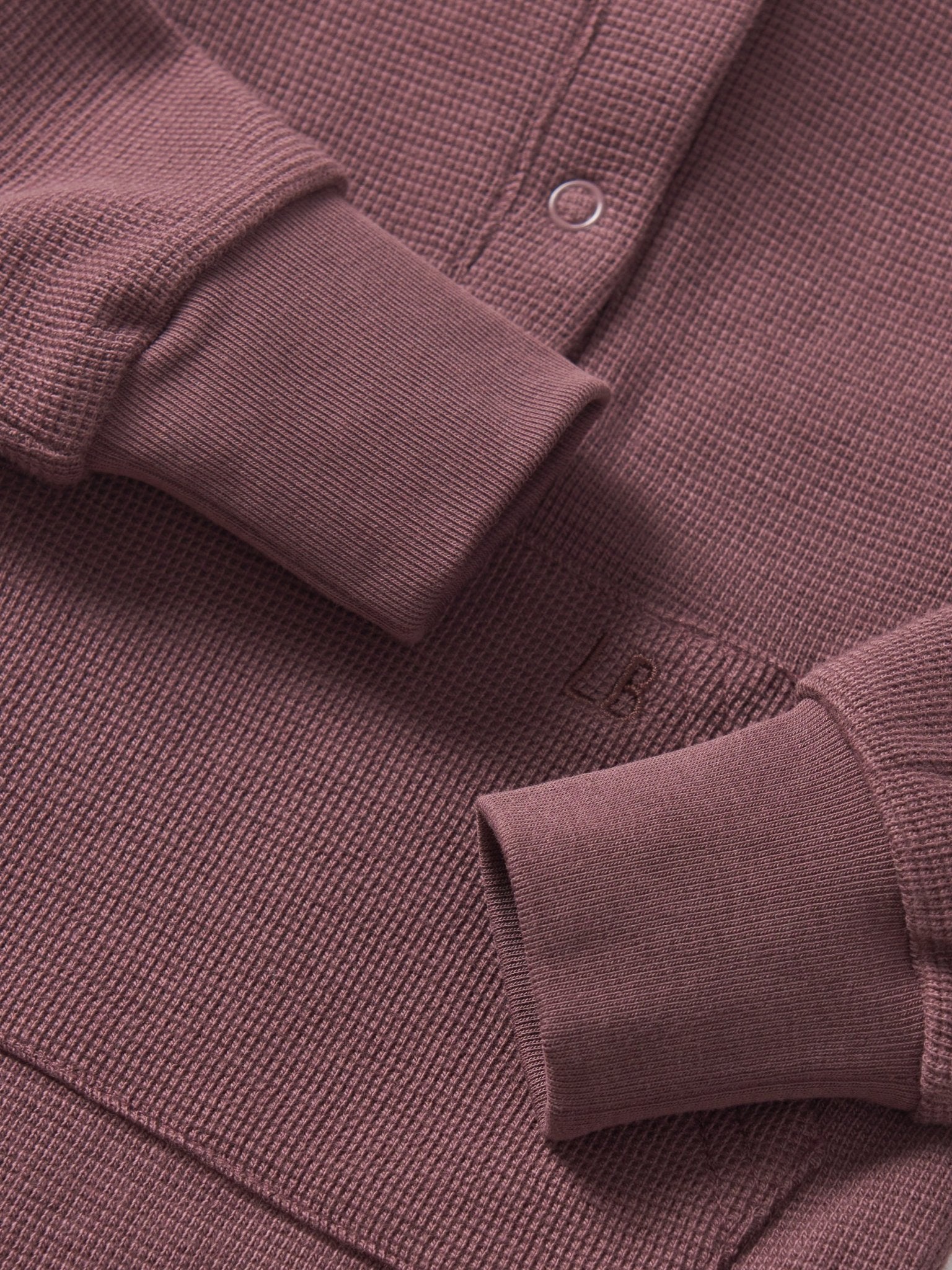 Waffle Romper - Huckleberry - Little Bipsy