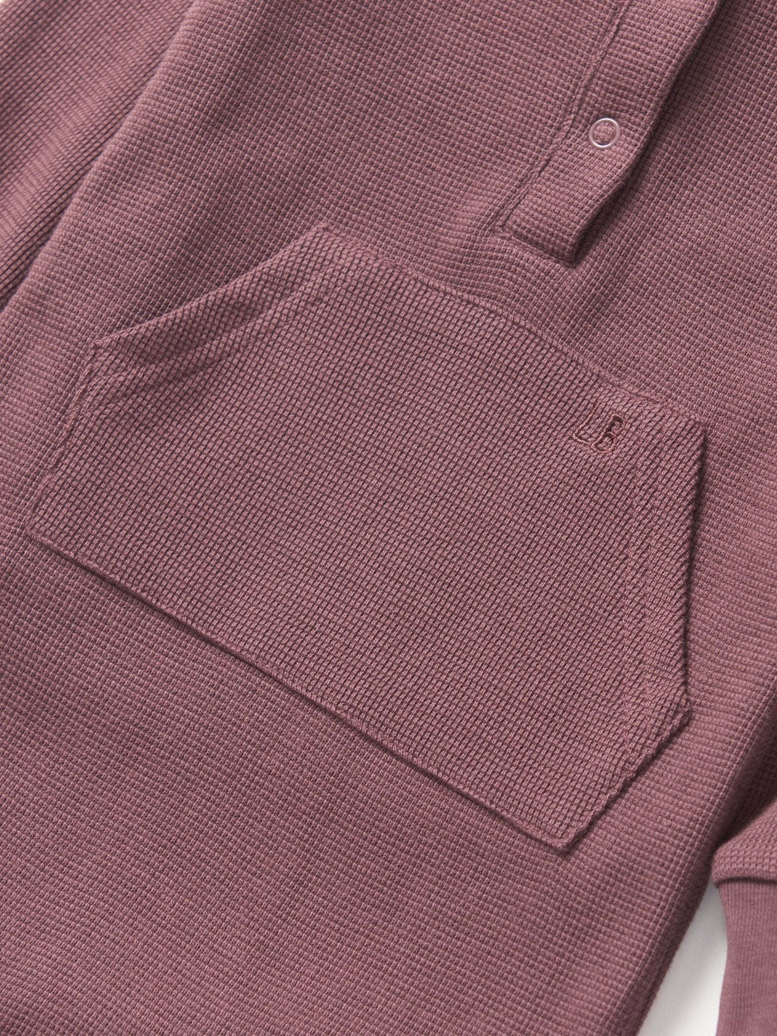 Waffle Romper - Huckleberry - Little Bipsy