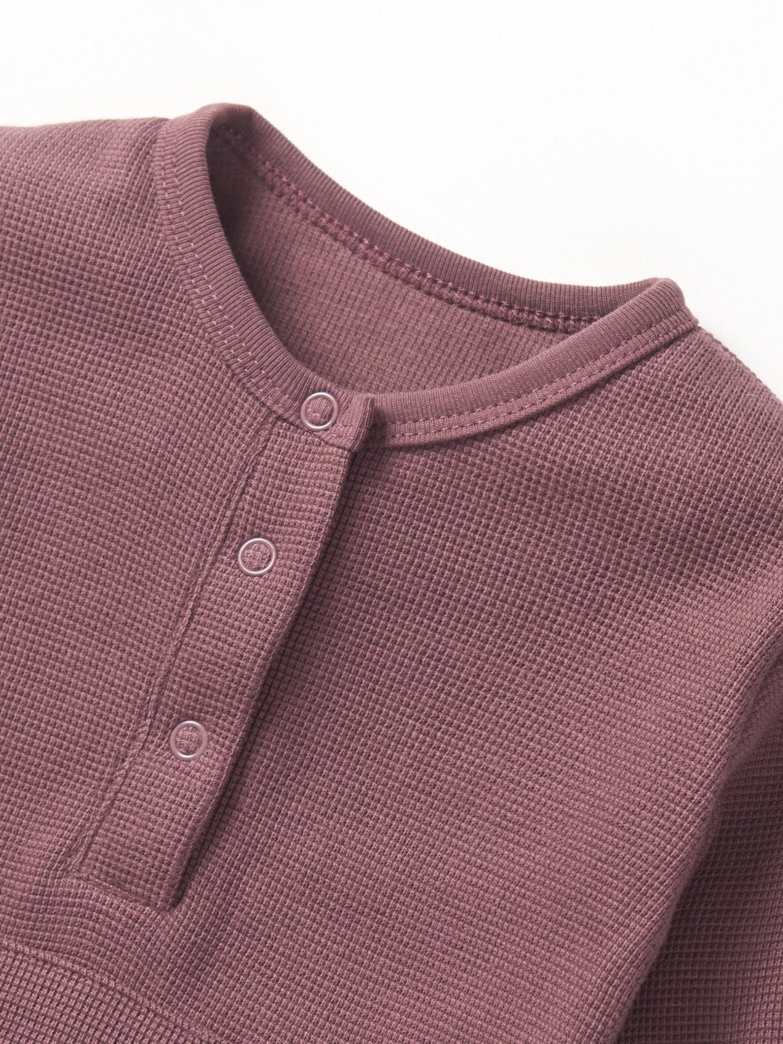 Waffle Romper - Huckleberry - Little Bipsy