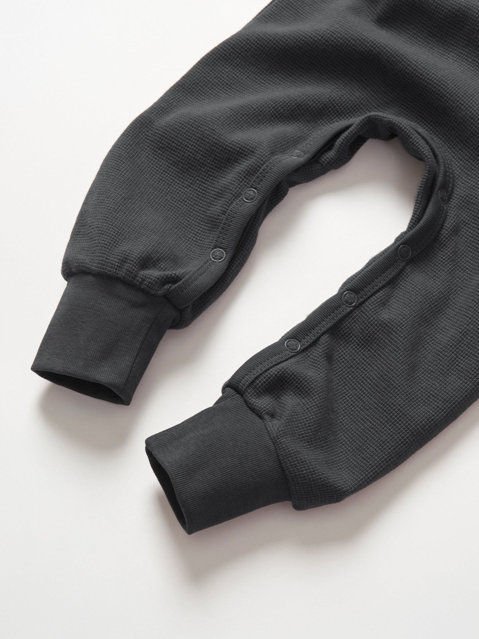 Waffle Romper - Shadow - Little Bipsy