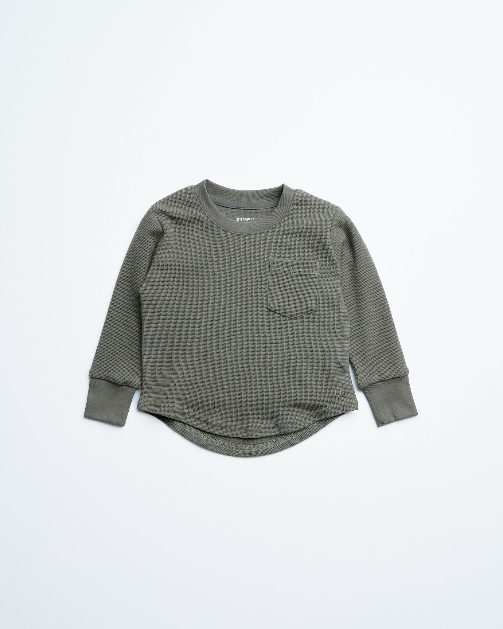 Waffle Top - Green - Little Bipsy