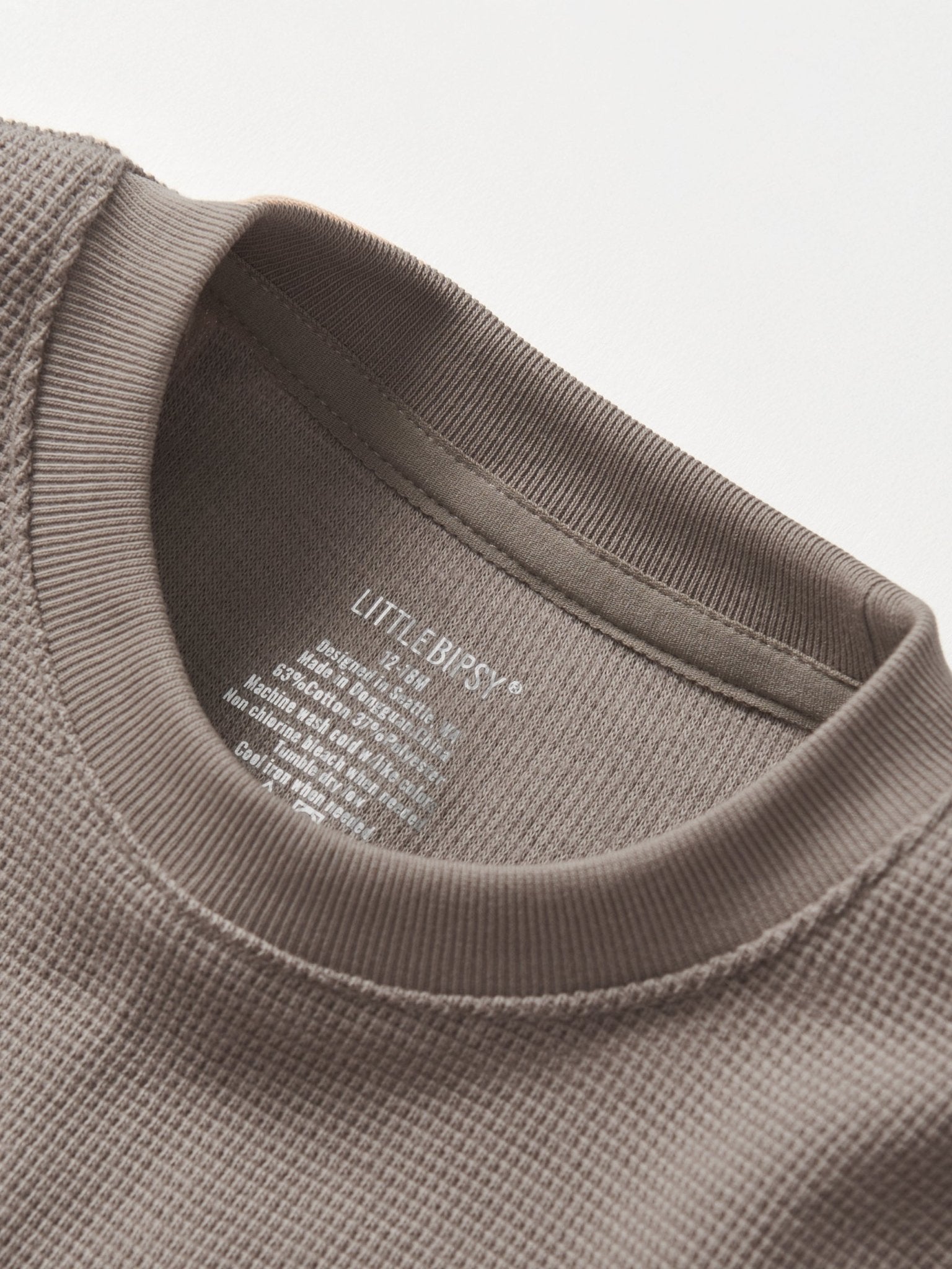 Waffle Top - Mushroom - Little Bipsy