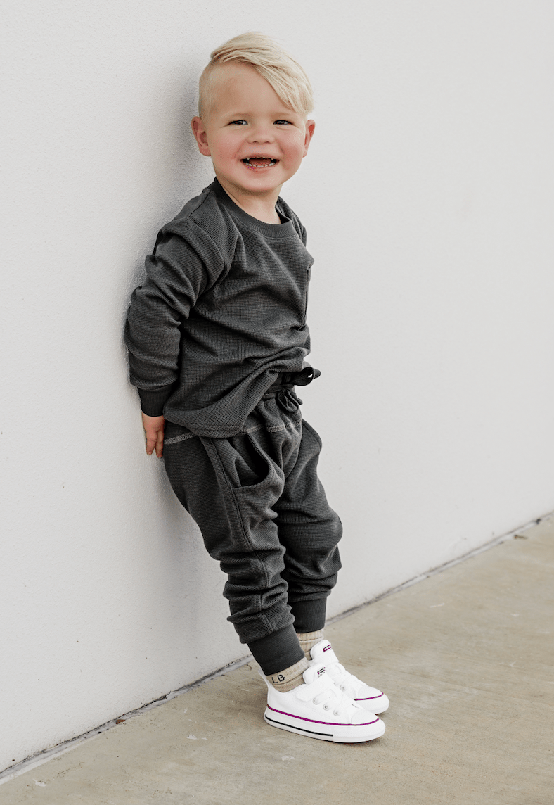 Waffle Top - Shadow - Little Bipsy