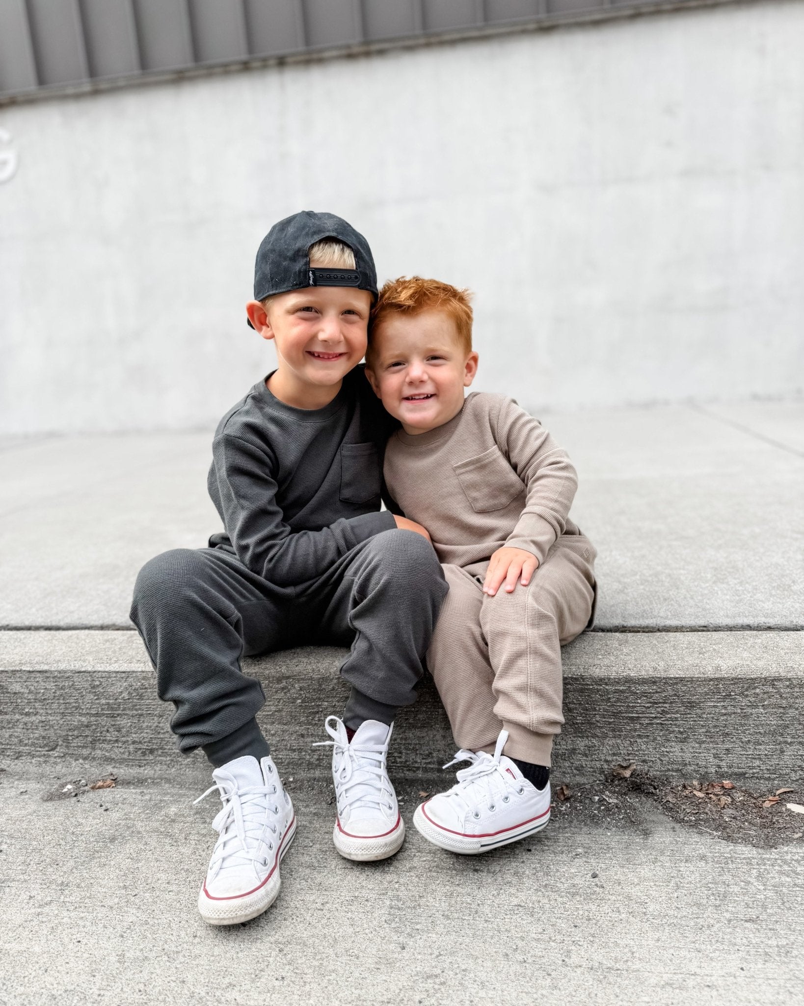 Waffle Top - Shadow - Little Bipsy