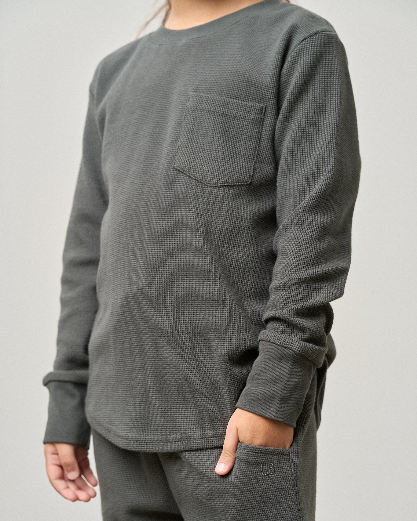 Waffle Top - Shadow - Little Bipsy