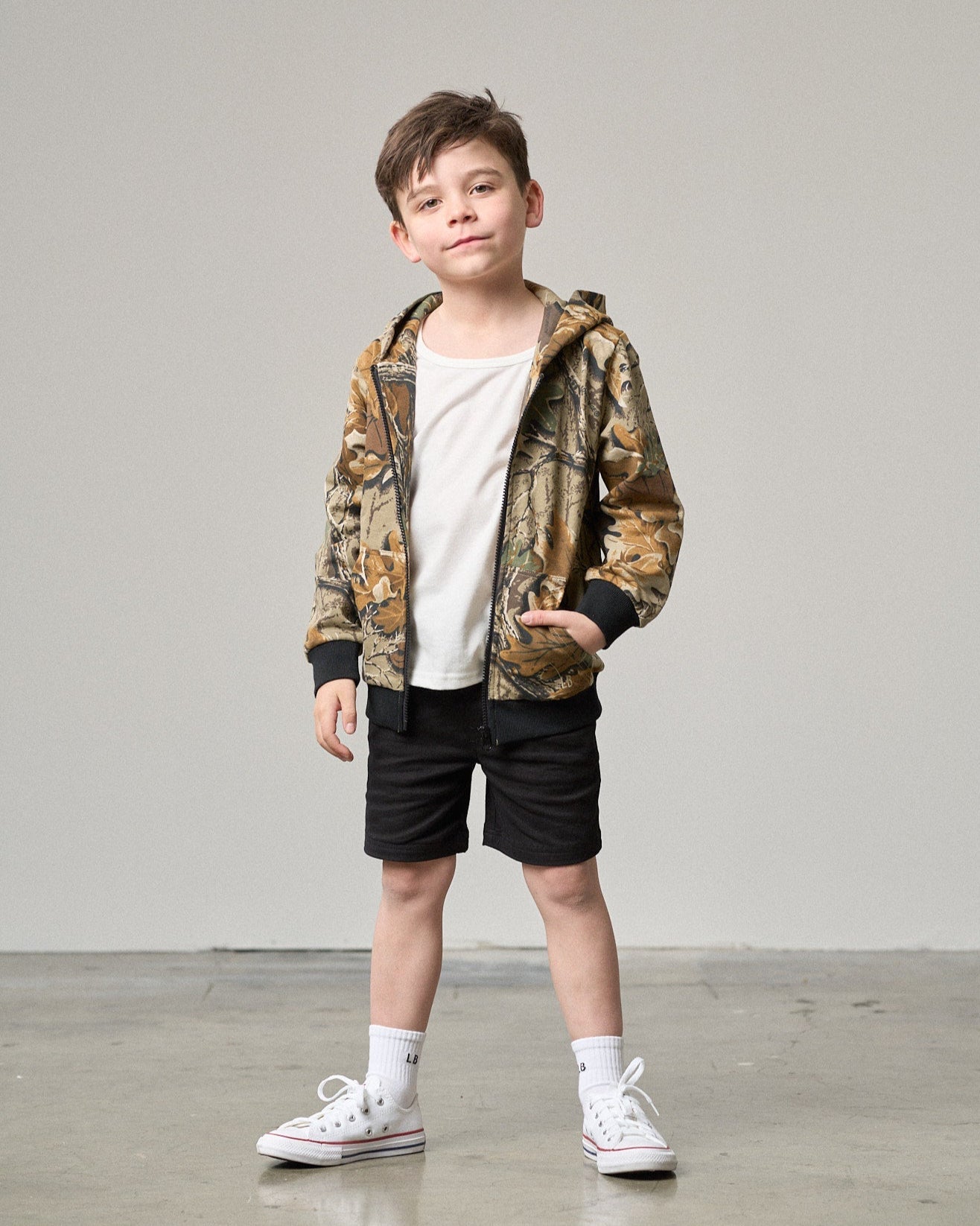 Zip Hoodie - Realtree Advantage ® Black - Little Bipsy