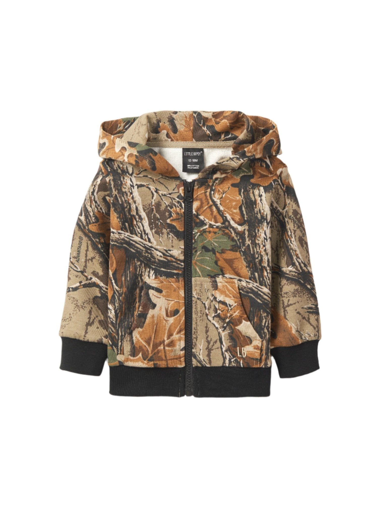 Zip Hoodie - Realtree Advantage ® Black - Little Bipsy