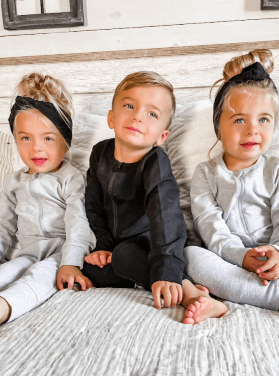 2-Way Zip Romper - Black - Little Bipsy