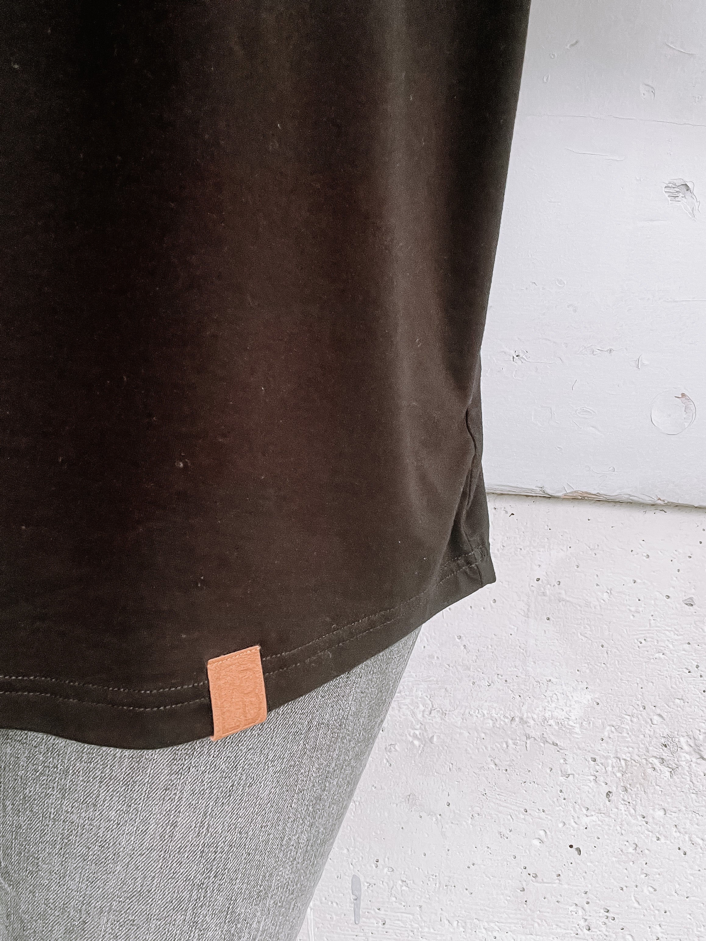 Little Bipsy tag on bamboo tee