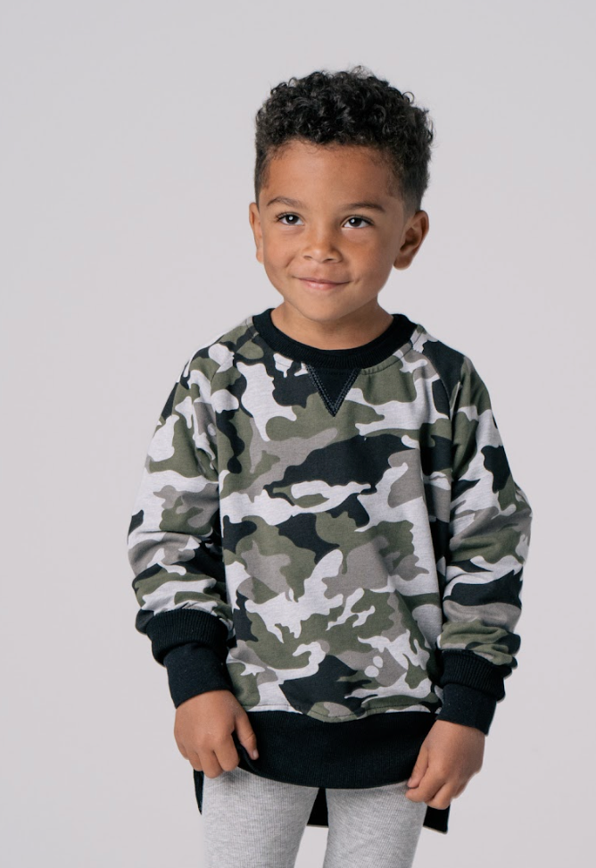 Kids Classic Pullover Camo Little Bipsy