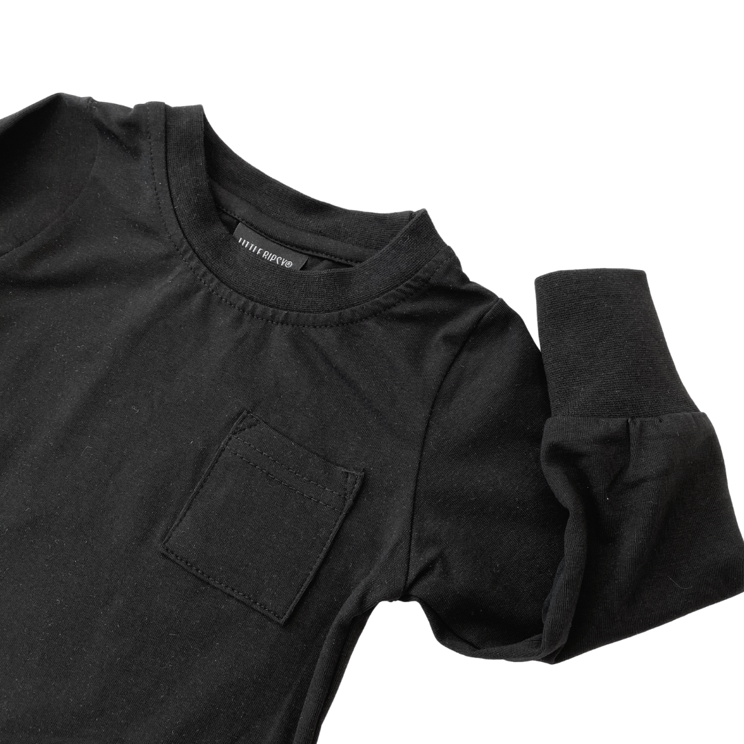 Little Bipsy Long Sleeve Pocket Tee